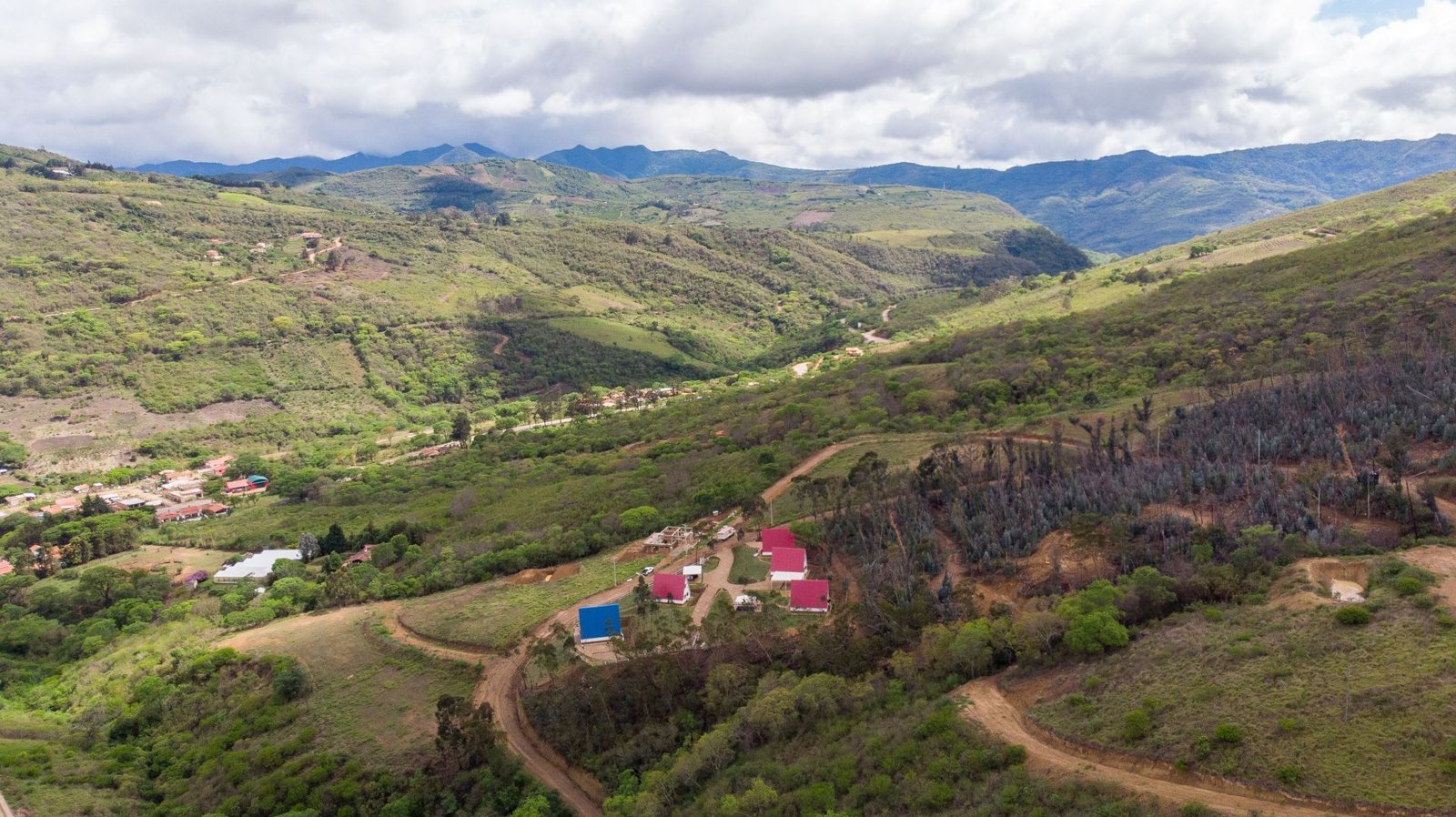 Vista aérea del establecimiento